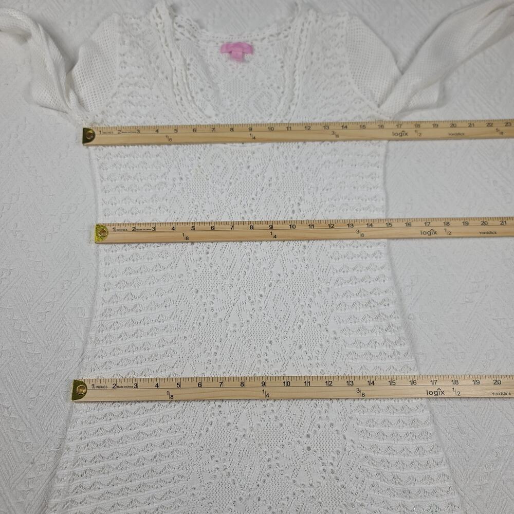 Lilly Pulitzer white Athena resort crochet dress Size Small resort wear preppy - Picture 5 of 12